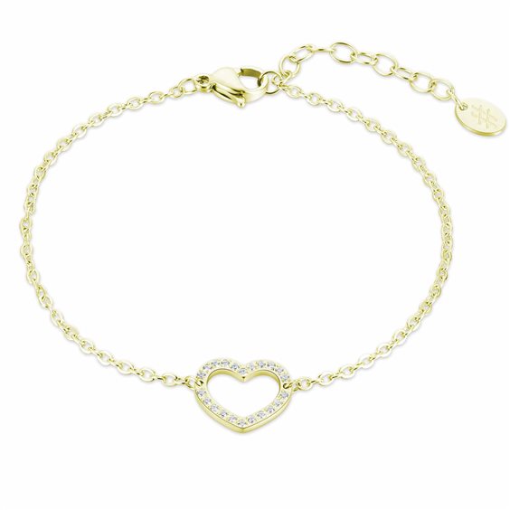 Bracciale Brand Donna Crystal love in Acciaio Cristallo 03BR039G - 03BR039G